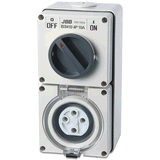 JBB Round 4 Pin 500V Switched Socket IP66 - 10A/ 20A/ 32A/ 40A/ 50A