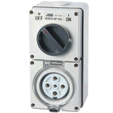 JBB Round 5 Pin 500V Switched Socket IP66 - 10A/ 20A/ 32A/ 40A/ 50A