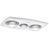 Martec Contour 2 3-in-1 Bathroom Heater with 2 Heat Lamps, Exhaust Fan and LED Light - MBHC2LW
