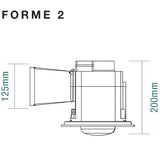 Martec Forme 2 – 3 in 1 Bathroom Heater and Exhaust Fan with Tricolour LED Light - MBHF2LW