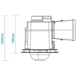 Martec Striker 2 – 3 in 1 Bathroom Heater and Exhaust Fan with Tricolour LED Light - MBHS2LW