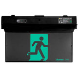 Elumen 24M LED Emergency Blade Exit Sign Black - MASLIN-EM-BK
