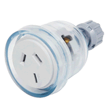 3 Pin 10A Female Socket Clear - PT10F