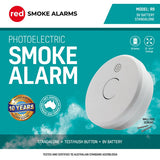 Red 9V Battery Stand-Alone Smoke Alarm - R9