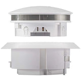 Red Flush Mount Dual Power Smoke Alarm With 10YR Lithium Battery - RFMDUAL