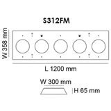 SAL Panel Surface Mount Frame - S312FM/ S606FM/ S612FM/ S306FM | PICKUP ONLY