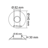 SAL Downlight Adaptor Plate - S9931