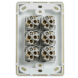 Classic Switch 6G 16A 240V White - SW6