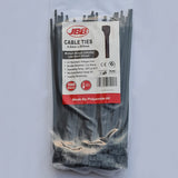 JBB 200mm x 4.8mm UV Resistant Cable Ties Nylon 66 100PK - CT4820