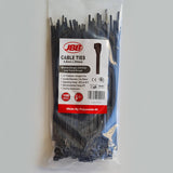 JBB 200mm x 4.8mm UV Resistant Cable Ties Nylon 66 100PK - CT4820