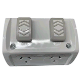 Weatherproof Double Powerpoint 10A IP53 - WP210