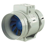 Blauberg TURBO 200mm / 8" Mixed Flow Inline Fan 2 Speed Switch - BLATURBO200