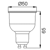 6W LED GU10 Lamp Tricolour 520LM - ELA141001