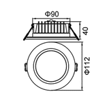 Energetic TriValite 92mm LED Recessed Downlight 8W CCT Dim  - 172084