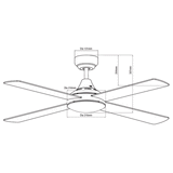 Martec Link 48″ AC Ceiling Fan - FSL124M