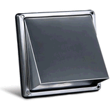 Allvent Outdoor 100mm Wall Hood Grille (Stainless Steel) - HG100