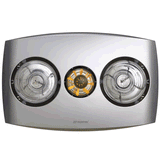 Martec Contour 2 3-in-1 Bathroom Heater with 2 Heat Lamps, Exhaust Fan and LED Light - MBHC2LW