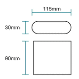 MARTEC Integra 6W Tricolour LED Up/Down Wall Light - MLXI3456M