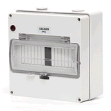 8 Pole Solar Surface Mount Weatherproof Switchboard IP66 - SB8PV