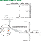 SAL Universal Single Circuit Track 2mtr White- STR4800/2WH