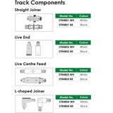 SAL Universal Single Circuit Track 2mtr White- STR4800/2WH