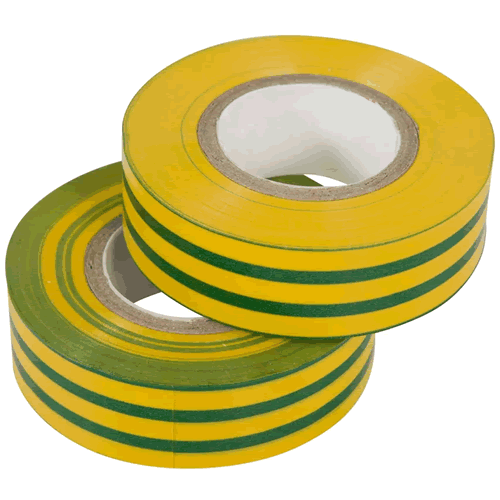 Yellow & Green Electrical Insulation Tape 10 Roll WET10YG PCA