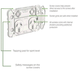 Clipsal Iconic Double Powerpoint 15A - 3025/15VW