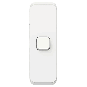 Clipsal Iconic Switch Architrave LED 1G Vivid White - 3041ALVW