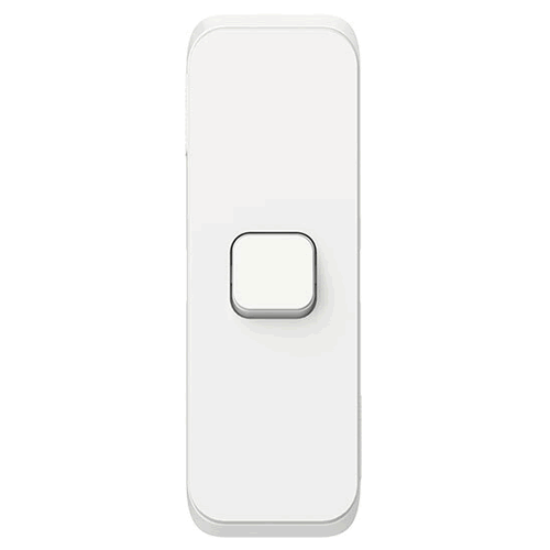 Clipsal Iconic Switch Architrave LED 1G Vivid White - 3041ALVW