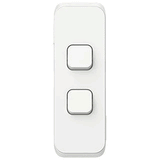 Clipsal Iconic Switch Architrave LED 2G Vivid White - 3042ALVW