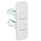 Clipsal Iconic Switch Architrave LED 2G Vivid White - 3042ALVW