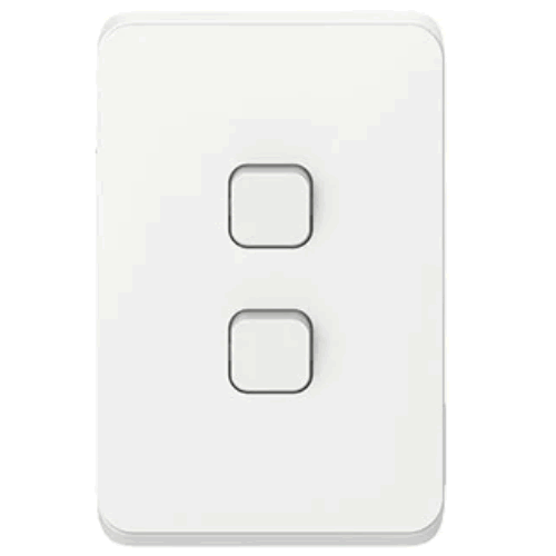 CLIPSAL Iconic Switch 2G Vivid White - 3042VAVW