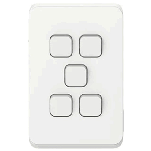 CLIPSAL Iconic Switch 5G Vivid White - 3045VAVW