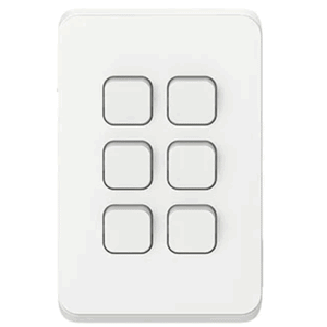 CLIPSAL Iconic Switch 6G Vivid White - 3046VAVW