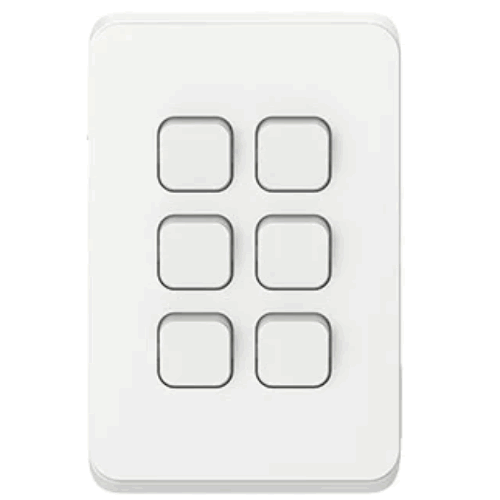 CLIPSAL Iconic Switch 6G Vivid White - 3046VAVW