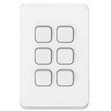 CLIPSAL Iconic Switch 6G Vivid White - 3046VAVW