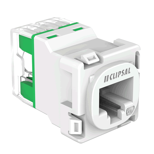 Clipsal 30 Series CAT6A Data Mech - 30RJ45SMA6ACWE