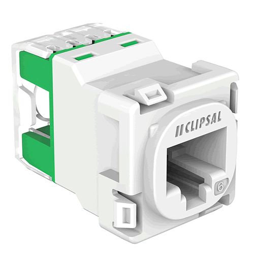 Clipsal 30 Series CAT6 Data Mech - 30RJ45SMA6CWE