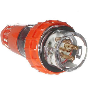 JBB Round 5 Pin 500V Straight Plug IP66 - 10A/ 20A/ 32A/ 40A/ 50A