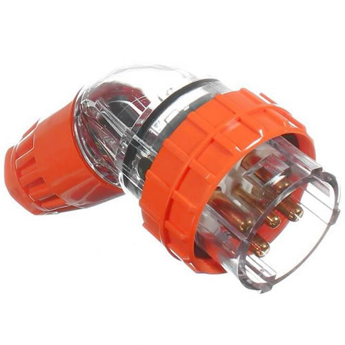 JBB Round 5 Pin 500V Angled Plug IP66 - 10A/ 20A/ 32A/ 40A/ 50A