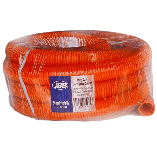 50mm x 10mtr Corrugated Conduit HD - CC5010H | PICKUP ONLY