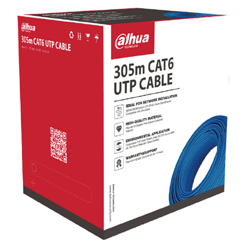 CAT6 UTP Ethernet Lan Network Cable 305M Box Blue - DH-PFM9201-6UN-C | PICKUP ONLY