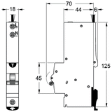 NHP DIN-T RCBO 1P+N 10A 6kA 30mA C Curve TYPE A - 10A/ 16A/ 20A/ 25A/ 32A