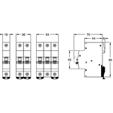 NHP DIN-T MCB 3P 6kA 240V D Curve - 10A/ 16A/ 20A/ 25A/ 32A/ 40A/ 50A/ 63A