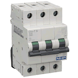 NHP DIN-T MCB 3P 6kA 240V D Curve - 10A/ 16A/ 20A/ 25A/ 32A/ 40A/ 50A/ 63A