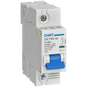 CHINT DZ158-125 Moulded Case Circuit Breaker 1 Pole 6kA 240V C Curve