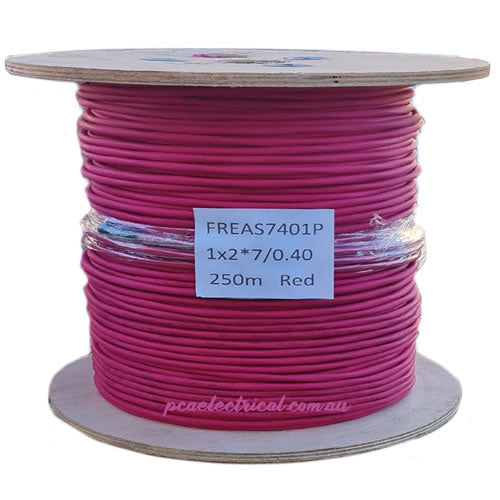 0.75mm 2 Core Screened Data 2 Hr, Fire Rated Cable 250m - FREAS7401P | PICKUP ONLY