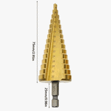 4-32mm Titanium Coated HSS Step Drill Bit - HSS432