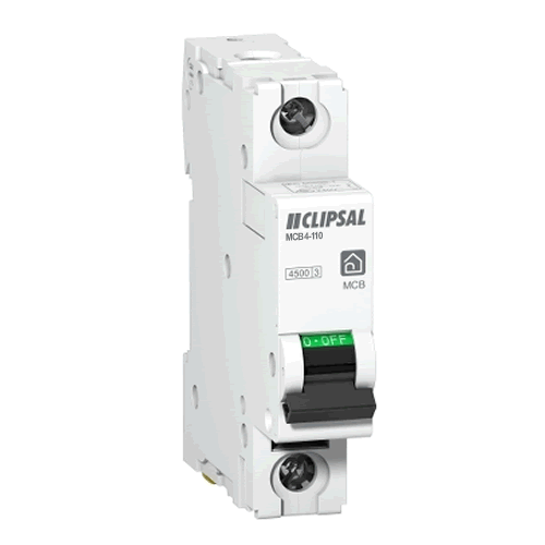 CLIPSAL ResiMAX MCB 1P 10A 4.5kA 240V C Curve - MCB4110