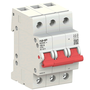 NHP MOD6+ Main Switch 3 Pole 100A 415V - MD6MS3100